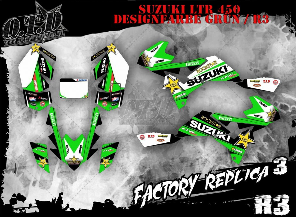 Factory Replica 3 Grün für Suzuki LTR 450